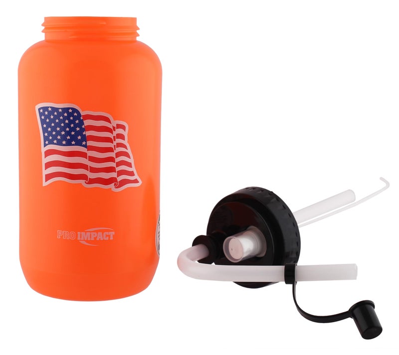 Pro Impact Squeezable Water Bottle with Bendable Long Straw and Spray cap - LDPE BPA Free Plastic - Hydration for Baseball Hockey Gym MMA Yoga Boxing Cycling Softball Football Lacrosse (35.5 Oz.) - Image 3